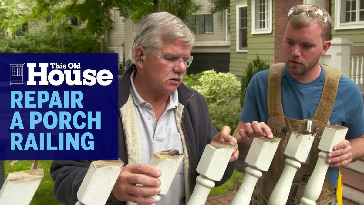 Tommy and Nathan Repair a Porch Railing | This Old House youtube.com/watch?v=xZbfuR…