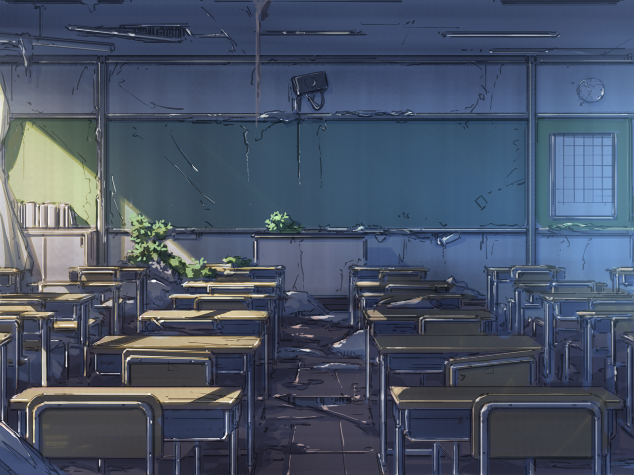 Meiz コミティア141 か51a Sandwich Boothで原画販売 Di Twitter 仕事では描くけど自分で描くのは多分生まれて初めての教室 廃墟 背景 教室 T Co Lqrhhbklvl Twitter