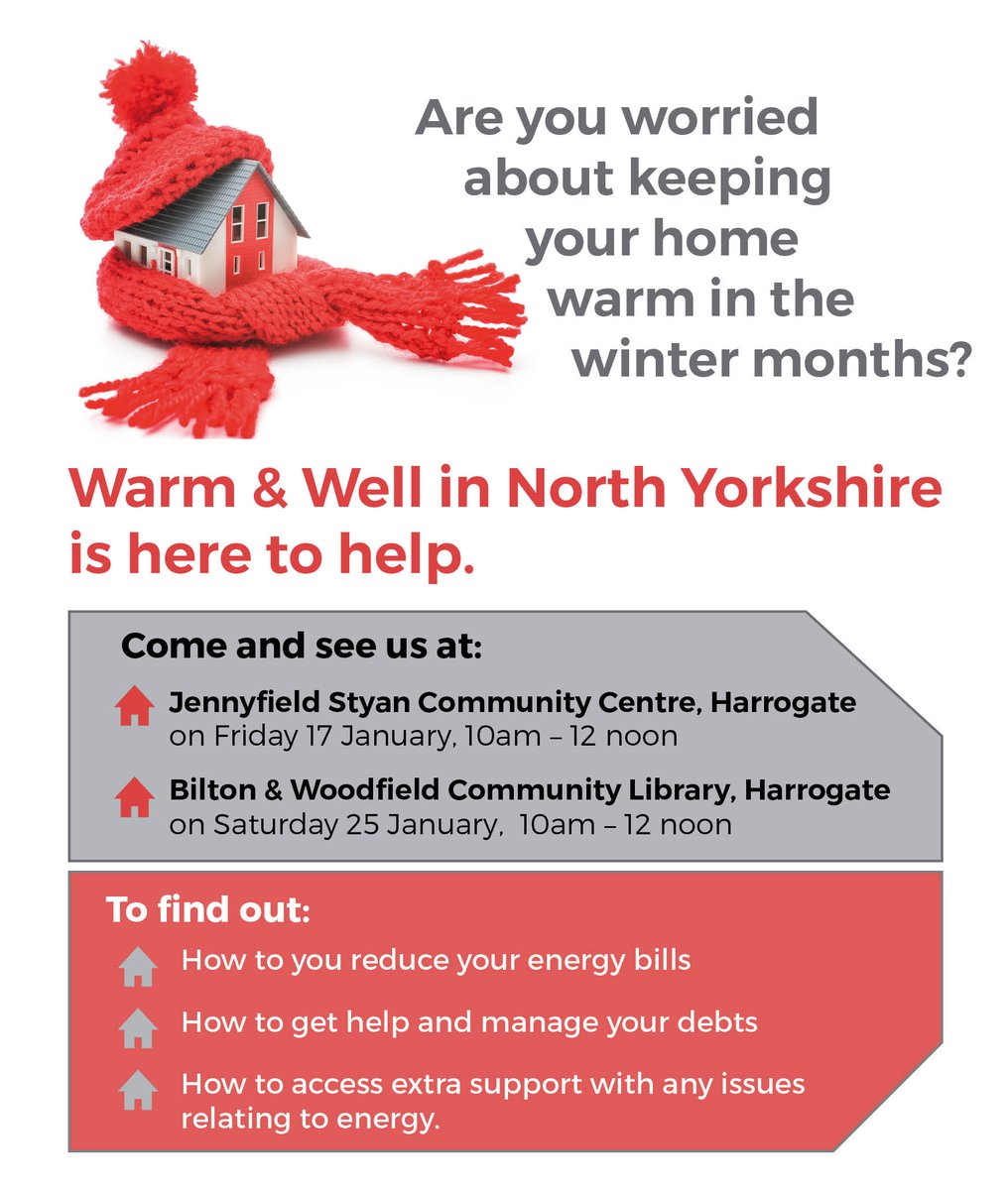 Keep warm and well this winter, if you're worried about the expense of keeping warm this winter come and visit one of the events in #Harrogate.