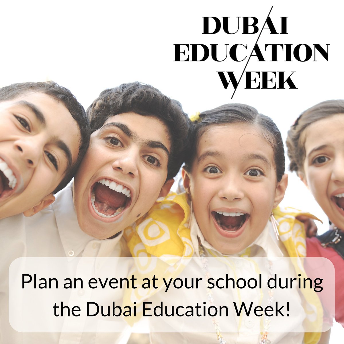 Feb 22-29, 2020 will mark the 1st annual Dubai Education Week.
Get involved at dubaieducationweek.com !
#DXBEduWeek #middleeastmaths2020 #FinnishEduExpo2020 #Collabuae #EduTwitter #EduTwitterUAE #TeachUAEChat #EdChatMENA #gessdubai2020 <a href="/teachmiddleeast/">Teach Middle East Magazine</a> <a href="/EduHouseFinland/">Education House Finland</a>