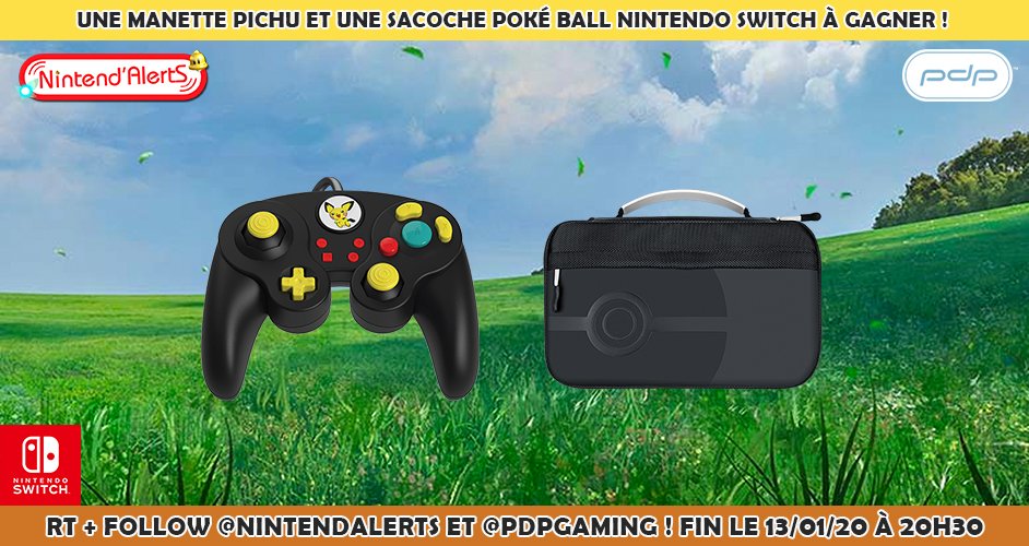 Concours : Une manette Pichu et une Sacoche Poké Ball Nintendo switch à gagner !
Follow <a href="/nintendalerts/">Nintend'Alerts</a> et <a href="/PDPgaming/">PDP</a> + RT ce tweet et tague un ami. Fin le 13 janvier 2020.
Plus d'infos ►  nintendalerts.com/concours-une-m…