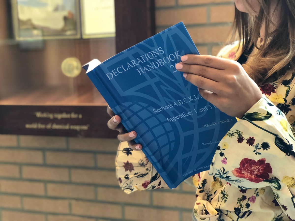 OPCW_ST's tweet photo. June 2020 will see the first ever changes to Schedule 1 since entry into force of the Chemical Weapons Convention! Guidance on Article VI declaration obligations &amp; inspections is now available https://t.co/eM96nWbI52 https://t.co/wNqvbauvHH