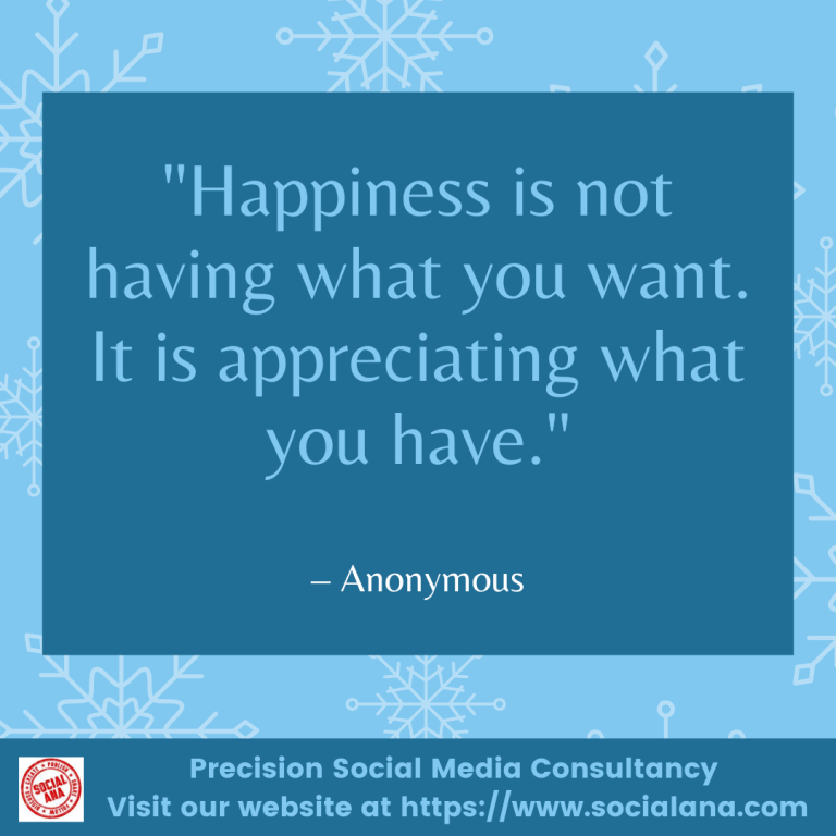 AnaLuciaNovak's tweet photo. "Happiness is not having what you want. It is appreciating what you have." – Anonymous #HappinessQuotes #InspirationalQuotes https://t.co/gK8KAcqEPp