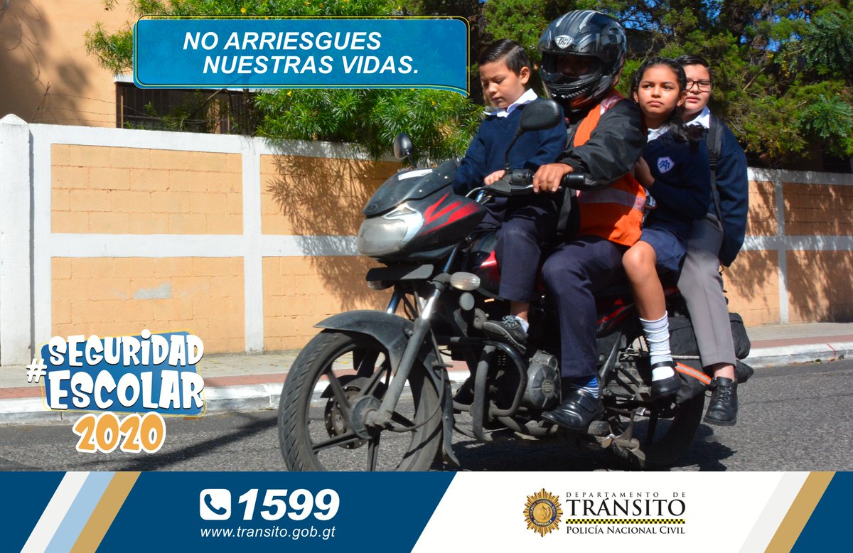 ¡No sobrecargues el vehículo! No pongas en riesgo la vida de tus seres queridos.

#SeguridadEscolar2020