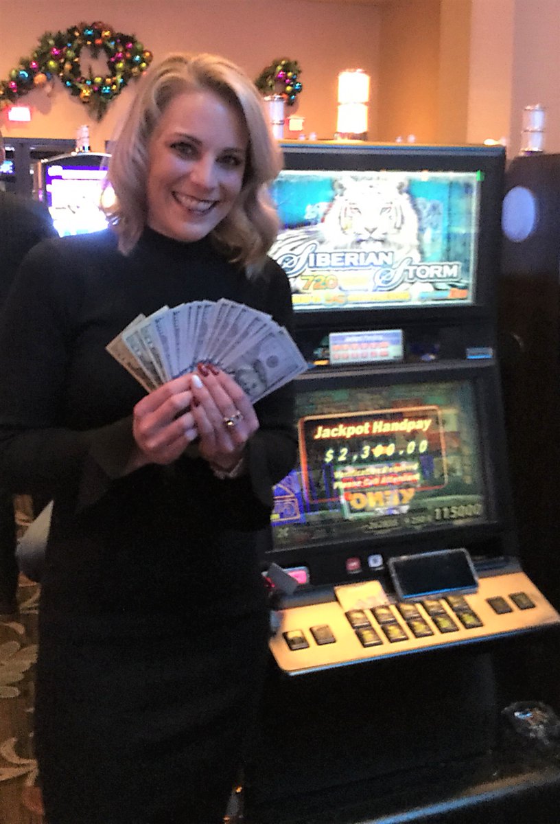 GunLakeCasino's tweet photo. Danielle from Byron Center won $2,300 playing Siberian Storm. Congratulations Danielle! #GLCWinner https://t.co/VOA0Z3jskc