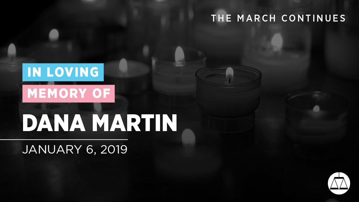 CivilRightsCntr's tweet photo. Today we honor the life of Dana Martin, 31, a Black transgender woman, who was fatally shot in Montgomery, AL, on January 6, 2019. Reports stated that she was found in a roadside ditch in her vehicle &amp; pronounced dead at the scene. 
#RestInPower, Ms. Martin. You are remembered. https://t.co/PaLlDx1wYa