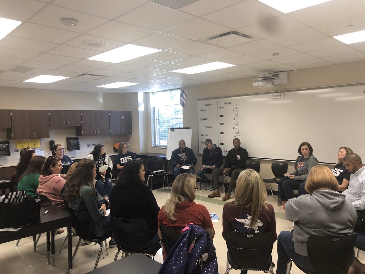 jeff_mccanna's tweet photo. Made it to @TISDOIS in time to jump in on a “community circle”! Great energy and enthusiasm for embracing Restorative Practices! #OISExperience https://t.co/G9B2NhPwle