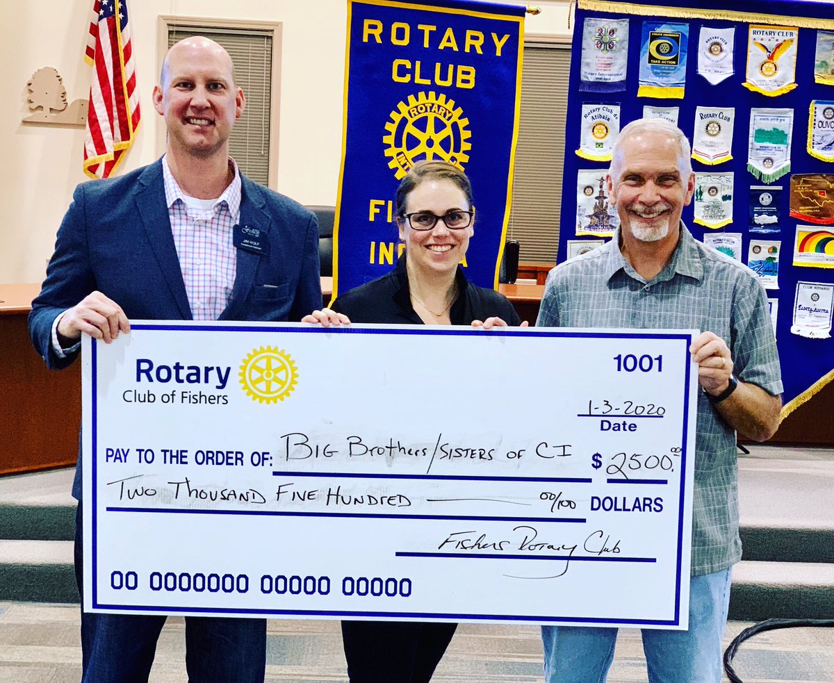 BigBroBigSisIND's tweet image. Thank you to the @FishersRotary    for making a gift to BBBSCI support our goal of making matches in the Fishers community! We are proud to partner with you to further our mission.