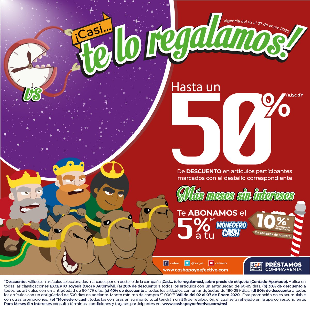 cash_ae's tweet photo. Aprovecha nuestros magníficos artículos a precios increíbles en #usa2 y #cashapoyoefectivo!! Obtén hasta un 50% de descuento y te abonamos el 5% de tus compras en tu app (monedero cash), para mayor información comunícate al  01 800 681 22 74 https://t.co/0JIok1ithm