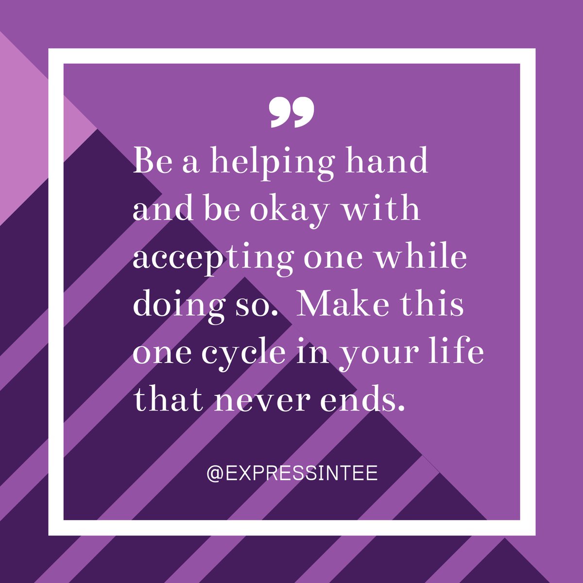 ExpressinTee's tweet photo. The never ending cycle of giving and receiving. 💜🤞🏾✨ •
•
•
#EXPRESSINTEE #EXPRESSYOURSELF #NEWTEEALERT #SHARE #REPOST #PROCESSOFHEALING #KEEPGOING #KEEPDOING #AZPOETRY #BAYAREAPOETRY #GOD #DREAMS #FAITH #HOPE #SUCCESS #EFFORT #WHATDREAMSAREMADEOF #QUOTEOFTHEDAY #QOTD https://t.co/jAAs4FxQZv