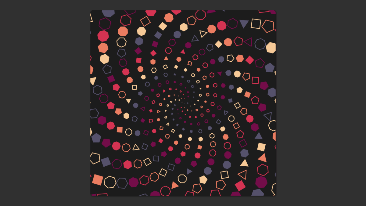 Another polygon vortex. Spiral arms are now thinner and regular.