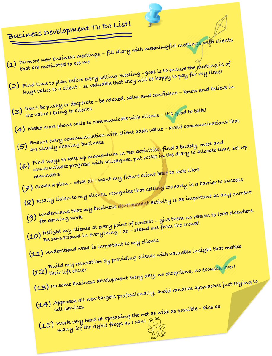 Here's your business development 'to do list'. Actions speak louder than words! thepacepartners.com
#businessdevelopment #professionalservices