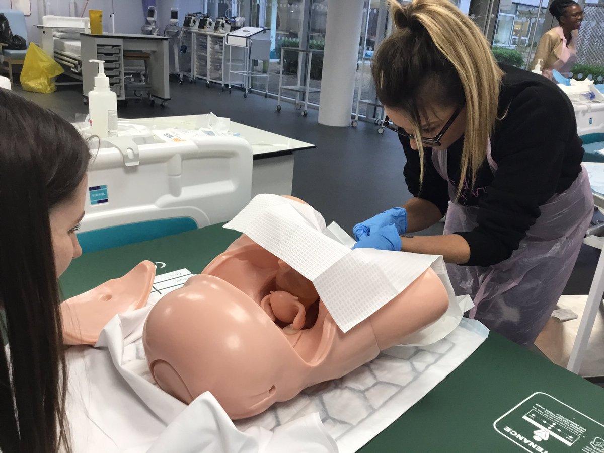 sim_uog's tweet photo. First day back and great to see Sept 19 cohort in for female catheterisation https://t.co/g4zTX5Yt59