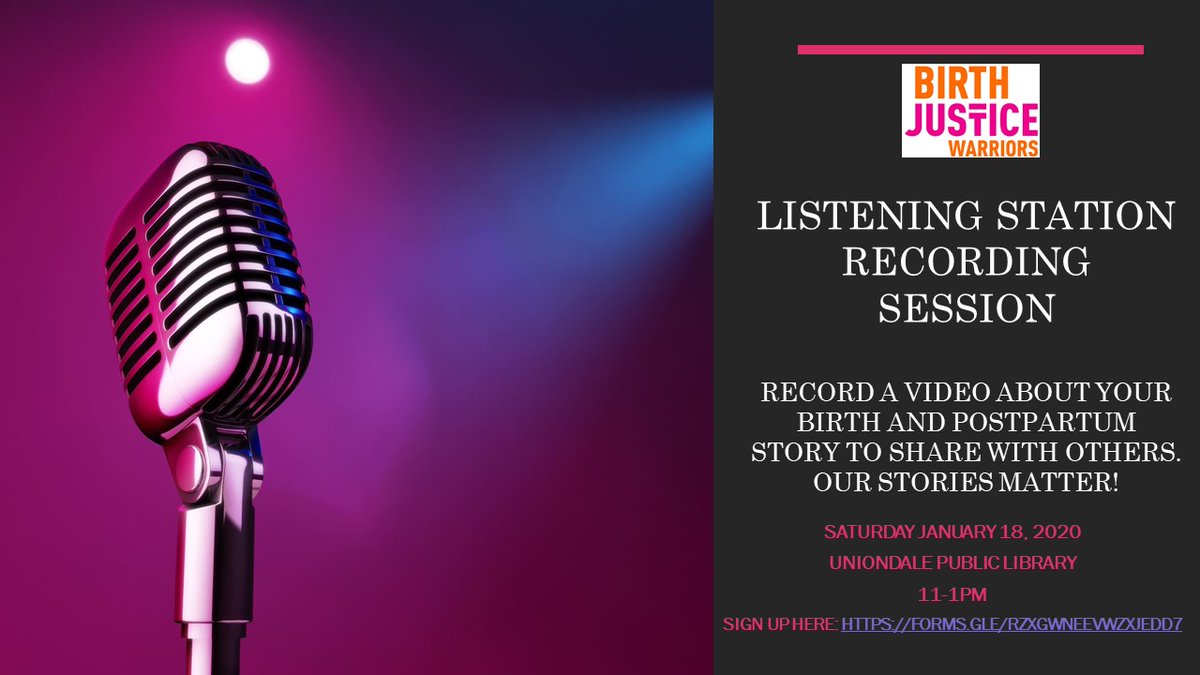 bjustwarriors's tweet photo. We are proud to be hosting our first Listening Station of 2020!

Our stories are powerful and impactful when we share them with one another.

If you or someone you know may be interested sign up at the link below.

https://t.co/G4L1VU8A29.rzxgwneevwzxjedd7

#birthequitynassau https://t.co/whKnu8Kqc0