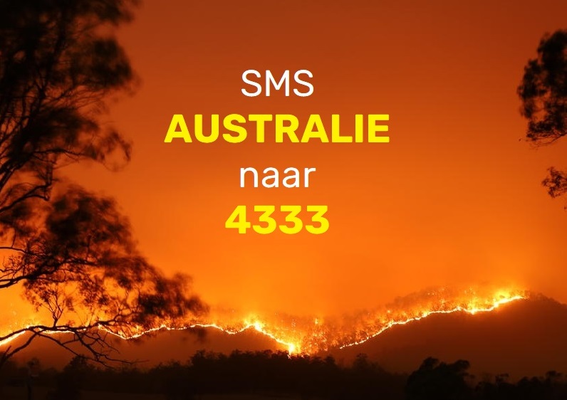 Australië kampt met de meest verwoestende branden uit de geschiedenis. Mensen worden geëvacueerd, natuur gaat in vlammen op en naar schatting kwamen al ruim 480 miljoen dieren om. Help mee koala’s en hun leefgebied te beschermen! SMS 'AUSTRALIE' naar 4333 en doneer €3 per SMS