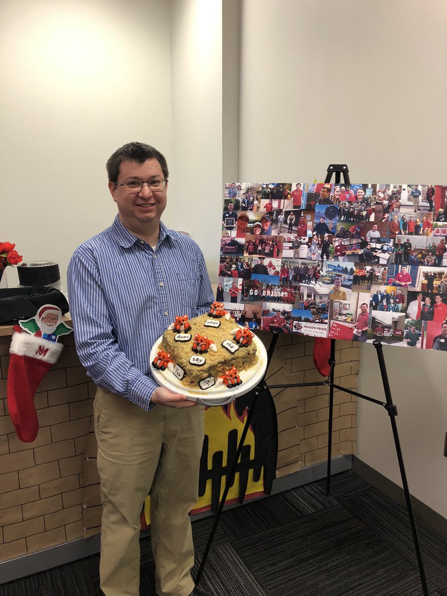 LayneAAnderson's tweet photo. Excited to have @smfox09 joining the operations team of @MSUMStudentLife!!  Celebrating his time in student activities and welcoming him to his new adventure!! #DragonFamily #DragonPride https://t.co/E0CjvcMfNO