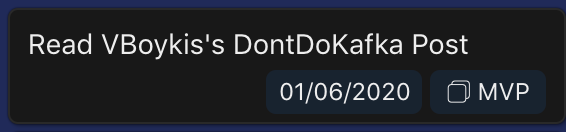 Reminder: Read VBoykis's DontDoKafka Post