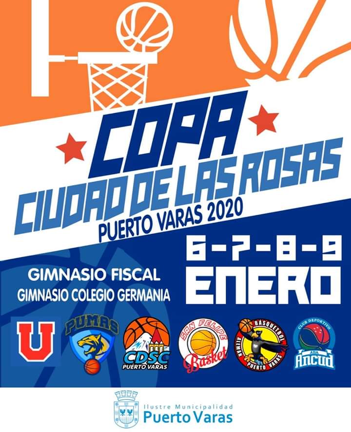 Hoy se Dio comienzo a la 🏆 COPA CIUDAD DE LAS ROSAS 2020🏆

6-7-8 Y 9 DE ENERO EN EL GIMNASIO FISCAL #puertovaras 

<a href="/muniptovaras/">Municipio Puerto Varas</a>