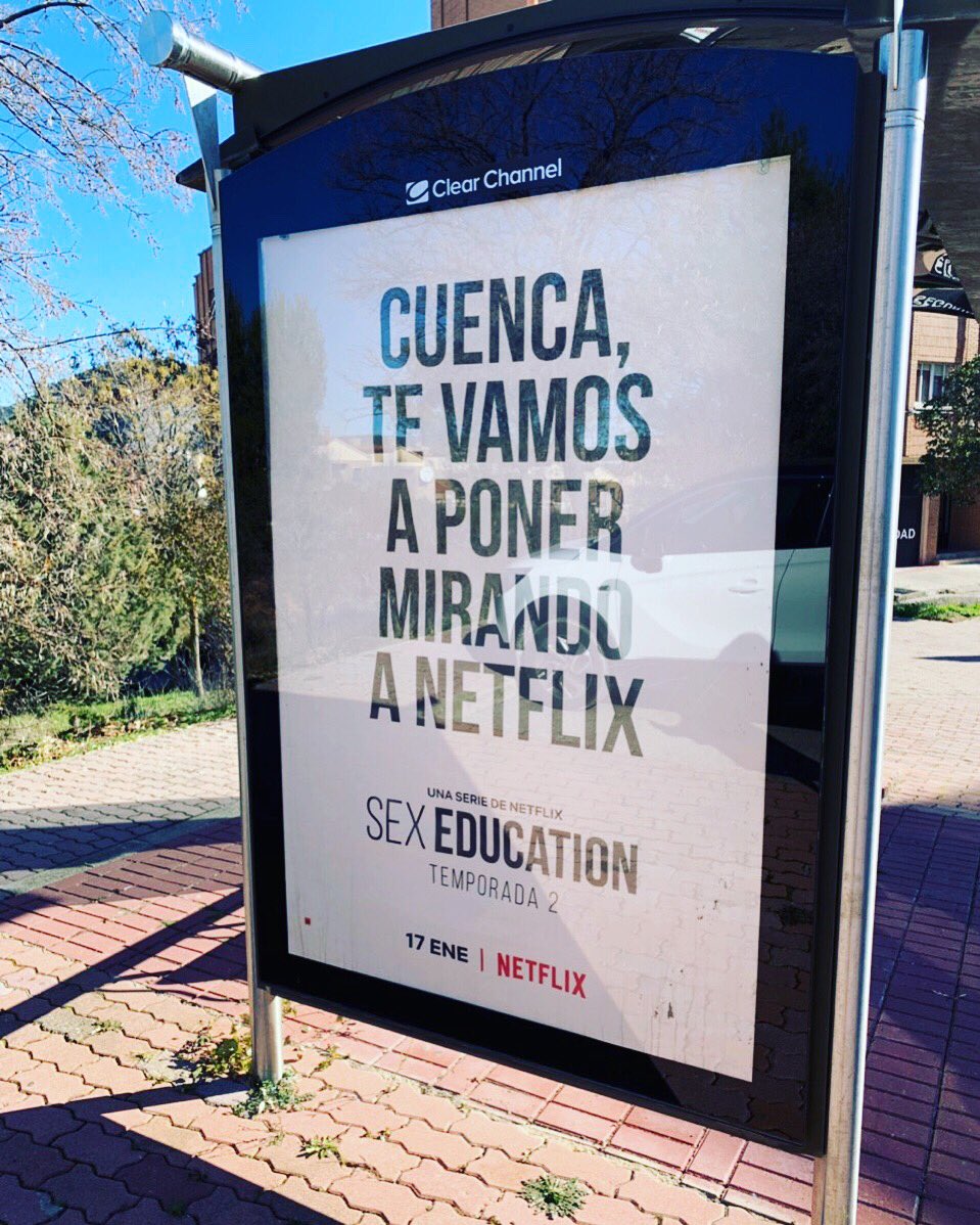 DarioDolz's tweet photo. Ahora que ha arrancado la campaña podemos dar las gracias a @NetflixES 📺 por fijarse  👀 en #Cuenca para la campaña promocional de la segunda temporada de #SexEducation. Atentos porque hay más sorpresas preparadas... 😉 #Estrenos #Netflix #Seriesnetflix #series https://t.co/iZxFNHWa34