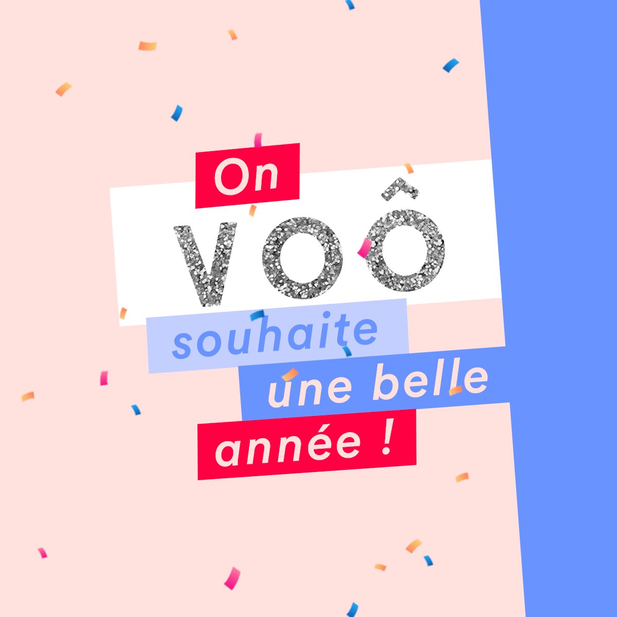 voo_fr's tweet photo. Bonne année à VOÔ ! 🎆

Merci de nous suivre dans cette aventure ! 🙏🏽 VOÔ êtes les meilleurs ! 
À très vite pour de nouveaux projets. 
L’année 2020 vous réserve pleins de surprises ! ✨

#happynewyear #2020 #VOÔ 

La Team VOÔ 😊 https://t.co/yu463zZf6B