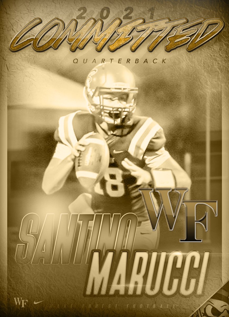 Special thanks to my teammates and coaches who provided this opportunity! Thank you <a href="/CoachClawson/">Dave Clawson</a> @CoachR_Wake <a href="/WakeFB/">Wake Forest Football</a> for believing in me! <a href="/BenjaminBucsFB/">Benjamin Football</a> <a href="/EricKresser/">Eric Kresser</a> @KresserKrew <a href="/coachmarroquin/">Florida FIRE Football</a> <a href="/Believe_UrEyes/">Coach Laine</a> #godeacs🎩