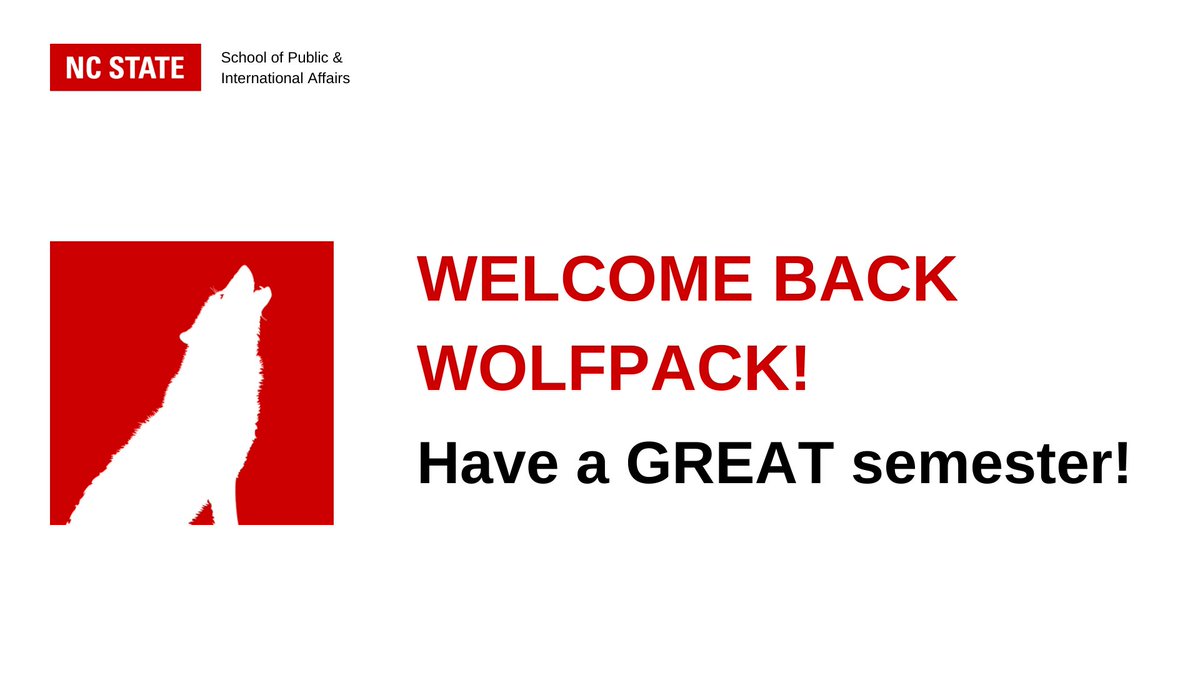 NCStateSPIA's tweet image. Welcome back! #SpringSemester2020 #ThinkandDo