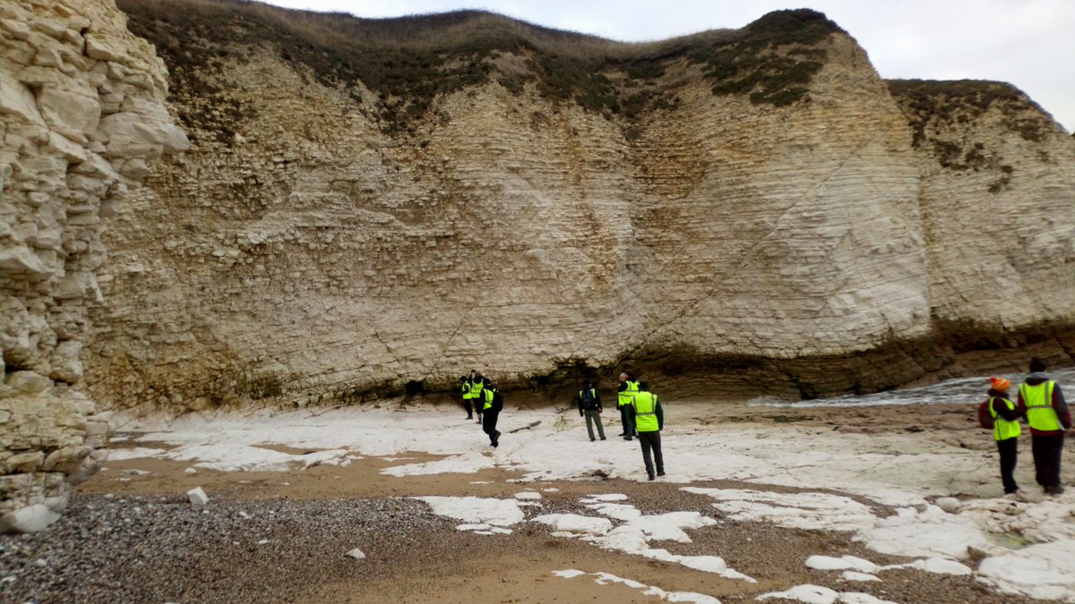Great field trip with @tectonictweets &amp; <a href="/2020Tsg/">TSG 2020 Hull</a>. Deformed chalks and even glaciogenic thrusts along the East Riding coast. Some seals even came for Eddie's lecture.