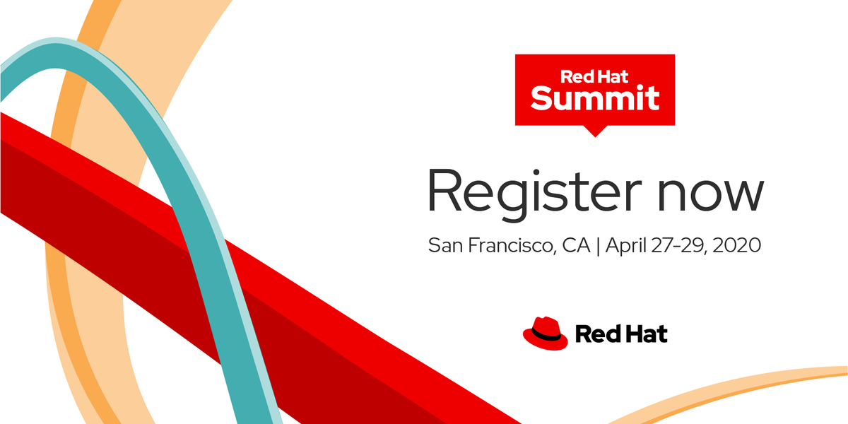 RedHatPartners's tweet photo. We're back in #SanFrancisco for #RHSummit 2020. Make your plans to join #RedHat Partners onsite. Even better? Use code "PARTNER20" for an exclusive Partner discount: https://t.co/7qghEBkl3t https://t.co/I63VVoLK08