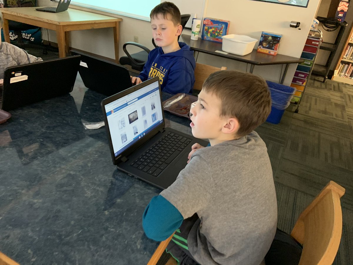 SSDITDEPT's tweet photo. The @Barronschool Bobcat Book Buddies are hard at work finishing their book reviews by adding images to make their review come to life! They can’t wait to share with everyone!! #britannicaimagequest #dontforgetthecitation https://t.co/eqhlYohkzo