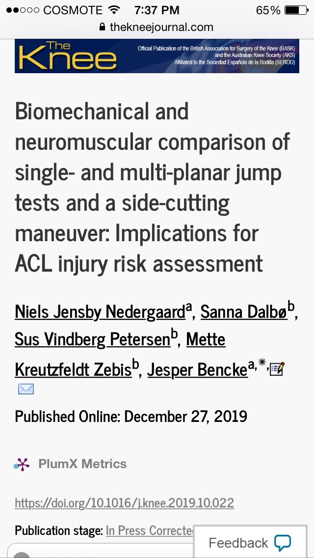 gnassis's tweet photo. NEW on ACL risk assessment from an outstanding group of scientists. Worth taking a look @NJ_Nedergaard https://t.co/noUxP8jrci https://t.co/ex7Z2o5woy