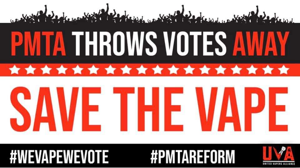 We need your help one more time Mr President! <a href="/POTUS/">President Donald J. Trump</a> <a href="/realDonaldTrump/">Donald J. Trump</a>
#WeVapeWeVote #PMTAReform