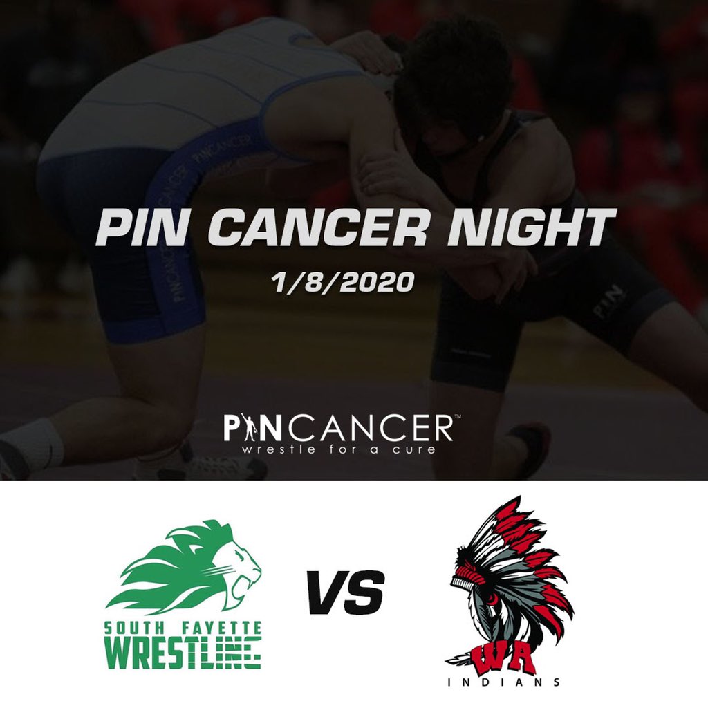 Pin Cancer Night in PA this week! Come support these two teams in their 2nd annual event. #WrestleForACure