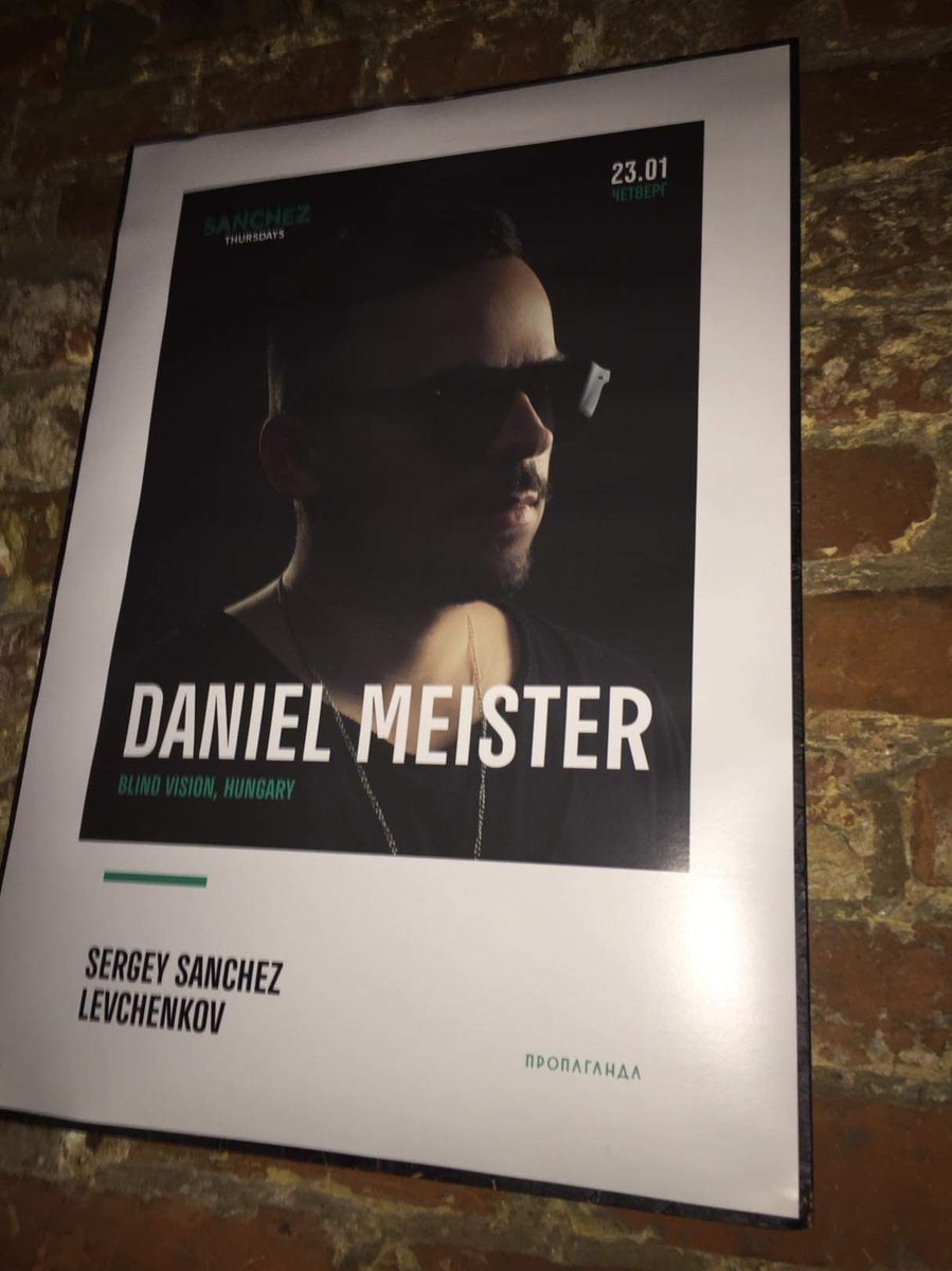 djdanielmeister's tweet photo. First Time in Russia 🇷🇺
23rd January / Propaganda Club Moscow ✌🏽
Propaganda (Moscow)
SERGEY SANCHEZ
Sanchez Thursdays
#moscow
#russia
#danielmeister
#sanchezthursdays 
#catchme https://t.co/15hzzZF8UN