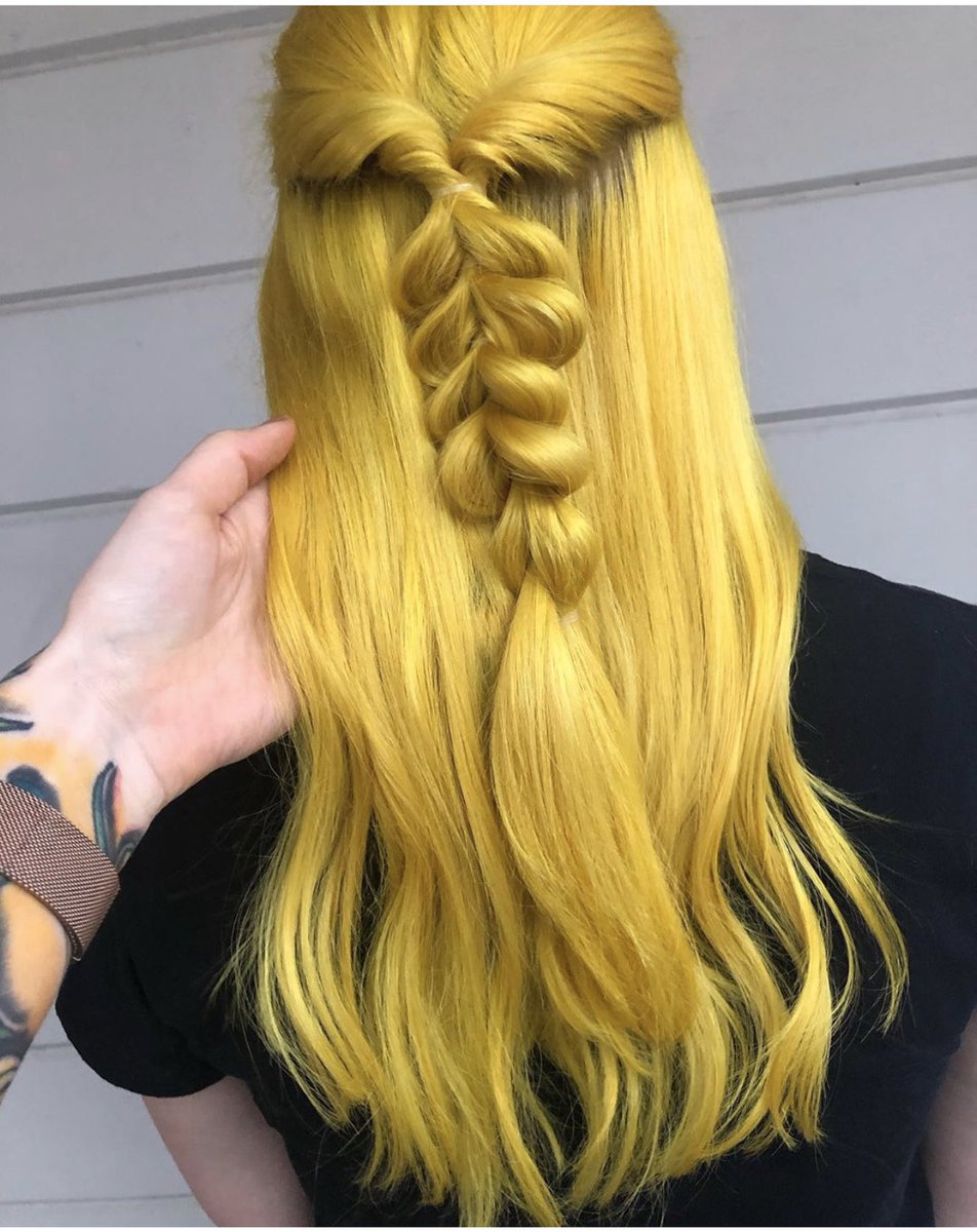 Yellow hair don’t care! Beautiful vibrant color done by Alyssa.                       #aveda #avedacolor #avedaartist
#avedasalon #avedastylist #styledbyaveda #avedahair 
#babylights #vacavillestylist #vacavillesalon  #haircolor  #vegancolor #hotshotsstylist #hotshotslifestyle