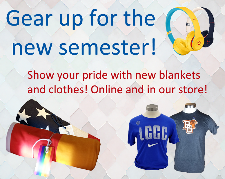 thecbmstore's tweet photo. Gear up for the new semester! 
New blankets, clothes and technology available online and in our store! https://t.co/RPBrNcdGLy