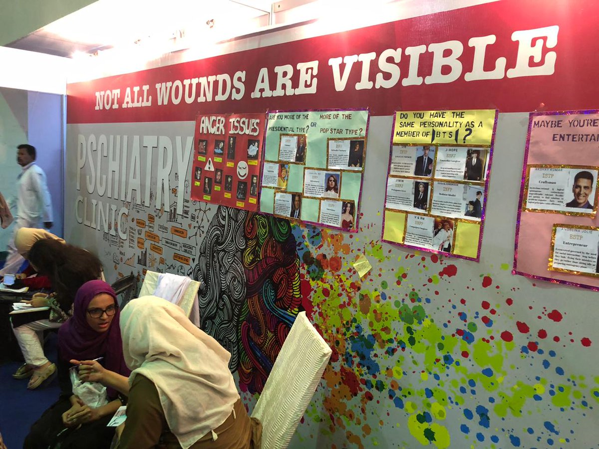ZohaSkywalker's tweet photo. There wasn't a SECOND in those 12 hours that our little 6x6 inch space WASN'T swamped with people.
Mental Health in Pakistan is SO neglected, people are DESPERATE for resources.
#HOPES
#HOPESHealthExpo
#TeamPsych https://t.co/HAEK6HbTS4