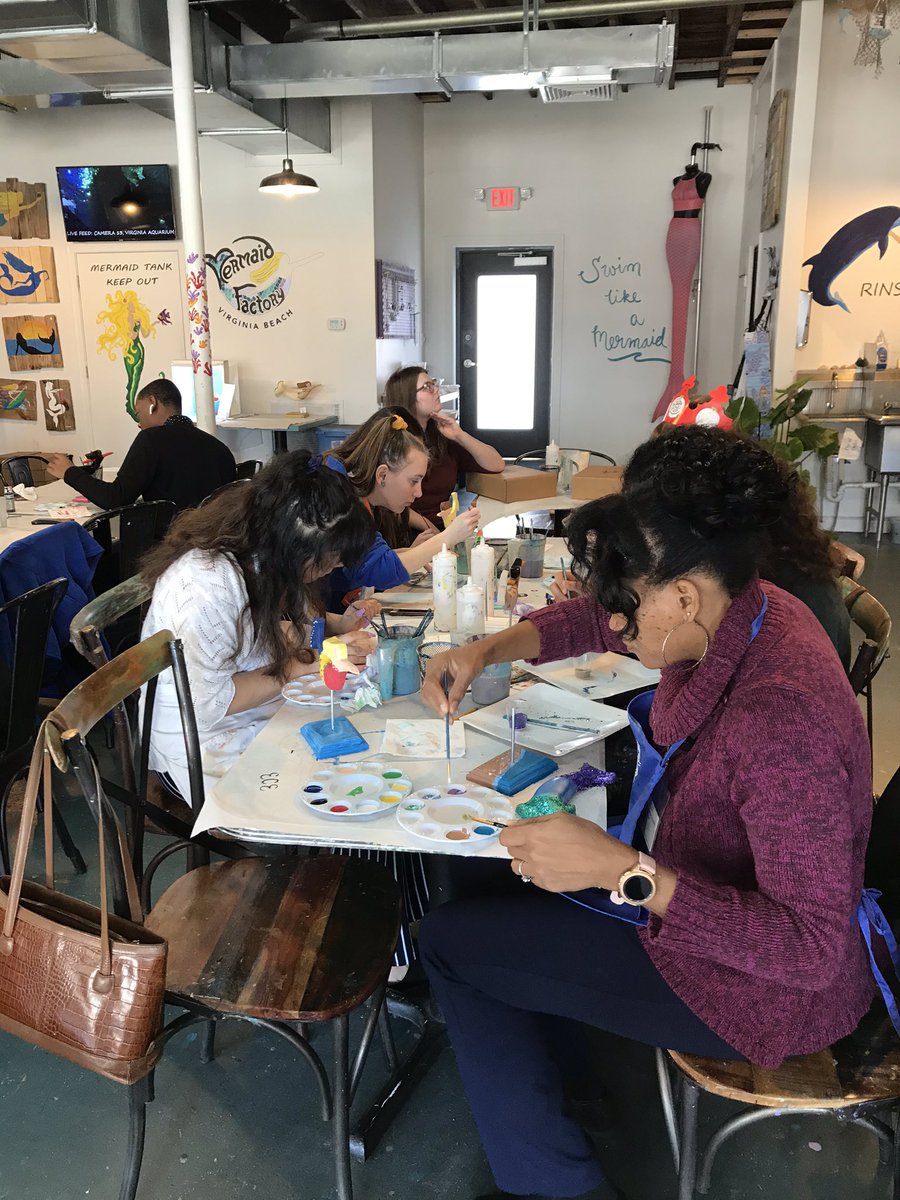 LmEmbrey's tweet photo. ECE at the Mermaid Factory #vbschools #mermaidfactory https://t.co/Z4VAG0wqGN
