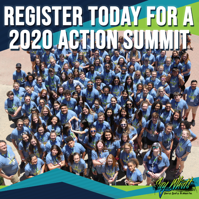 TxSayWhat's tweet photo. Have you registered for a 2020 Say What! Action Summit yet? What are you waiting for?! Register your youth group today: https://t.co/cxoHDFAXOw #LiveTheLife #LiveTobaccoFree #BeTheFirst #TobaccoFreeGeneration #NotTheNextVictim https://t.co/38IFIhTRR5