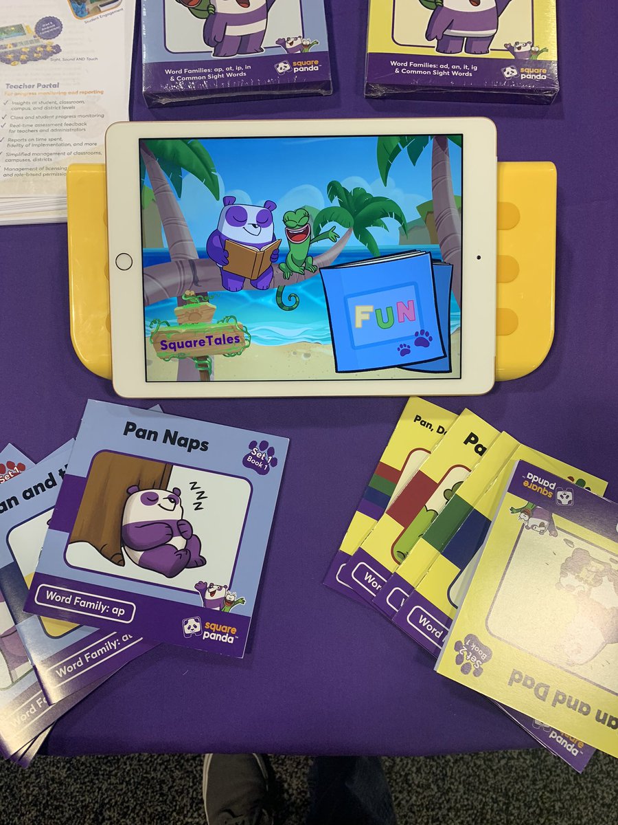 ReadWithDrBob's tweet photo. Having the pleasure of sharing #squarepanda #squarepandaEDU #squaretales #squareland at PalnBeach County School’s Tech Conference #techconf20 #pbcsdtechconf #pbcsd https://t.co/lTr6qAm7mJ