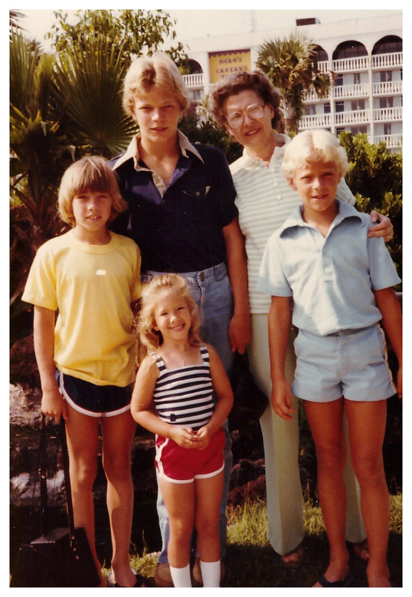 Wrestling'sGrandDame on Twitter: "Another Teeny + grandkids shot from the late 70s on a family vacation to Florida. L to R: Brennon Martin (me), Mollie Martin, Jerry Jarrett Jr., Christine Jarrett, @RealJeffJarrett