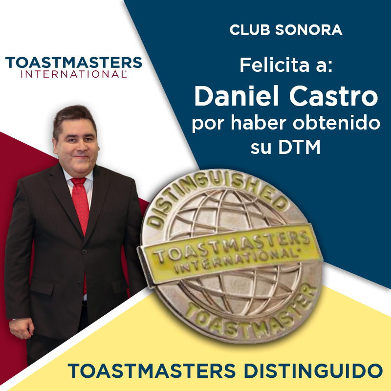 Muchas felicidades a nuestro Presidente Daniel Castro
.
.
#toastmasters #careerdevelopment #toastmastersinternational #speaking #distinguishedtoastmaster #distinguishedtoastmasters