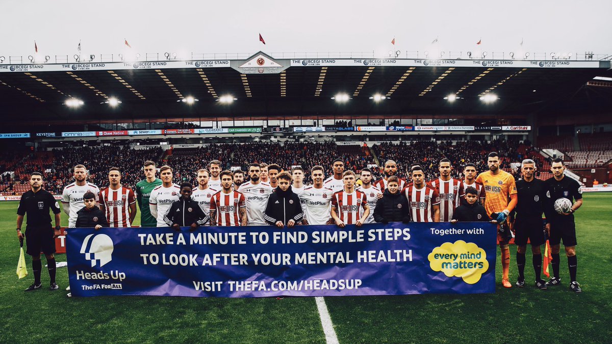 SheffieldUnited's tweet photo. Every mind matters 🤝 https://t.co/hsdEAUZSx4
