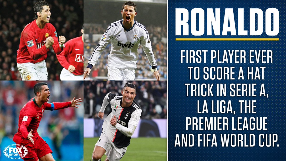 FOXSoccer's tweet image. Another first for @Cristiano. 🎩
