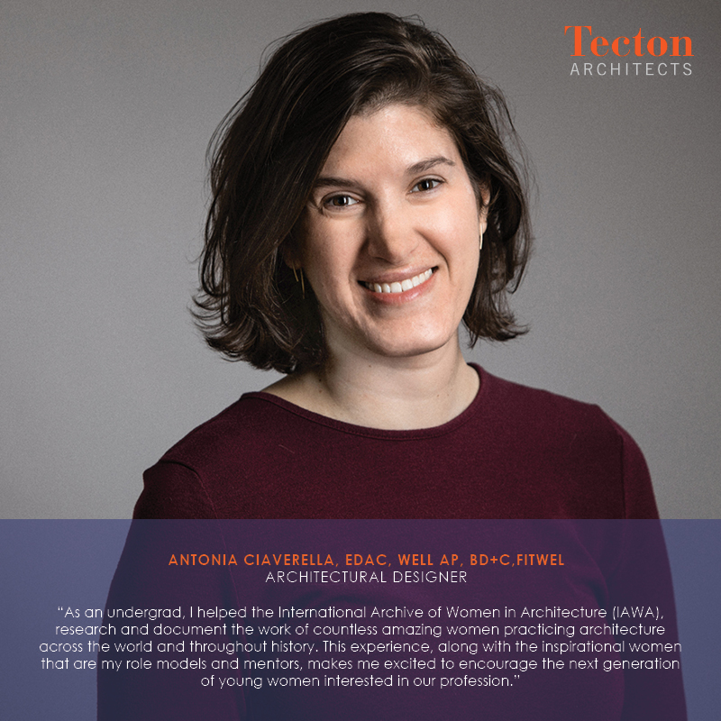 TectonArchitect's tweet photo. The women of Tecton have the pleasure of attending the 2020 STEMfems: Women Transforming Our World at Manchester High School in Manchester, CT this upcoming February.
Meet one of Tecton's volunteers; Antonia Ciaverella, EDAC, WELL AP.
#teamtecton #stemfems #architecture https://t.co/lUtJpPfu3C