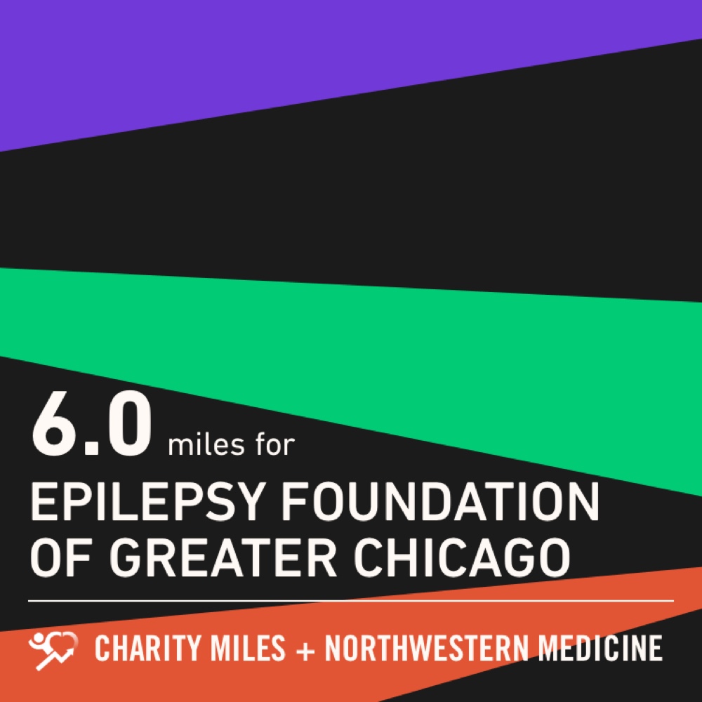 teamquail's tweet photo. 6.0 @CharityMiles for @EpilepsyFdn. Thx @NorthwesternMed for sponsoring me! https://t.co/HzZsvcjoTl