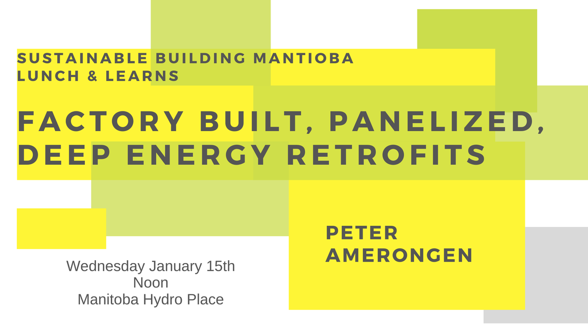 SustBldgMB's tweet photo. Got a building that you wish were more #energyefficient? Learn more about the advantages and implementation on our next Lunch&Learn on Jan 15th
Get your tickets now! https://t.co/sVqvguYa4Z
#greeningmb #Manitoba #deepenergyretrofits #sustainablitymb #DER #solutions https://t.co/3vxpAG2HQv