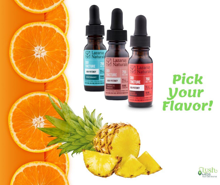 LushMeds's tweet image. If CBD isn't your favorite flavor, now you can choose a tincture that is!

Blood Orange, Tropical Breeze, Wintermint, or even flavorless.  

Check out our selection of Lazarus Naturals flavored CBD oils:
🍊🍍❄️ lushmeds.com/sresult.asp?st…

#lushmeds #cbdthattastesgood #cbdforme #cbd