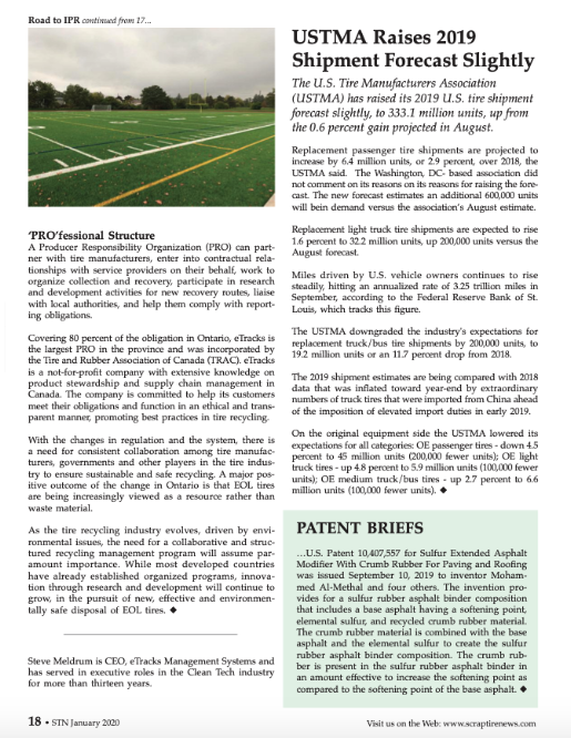 eTracksTMS's tweet photo. eTracks in the News! Our CEO, Steve Meldrum's byline article published in Scrap Tire News. Great start to the New Year! #etracksnews #bylinearticle https://t.co/En5UDDPpdr