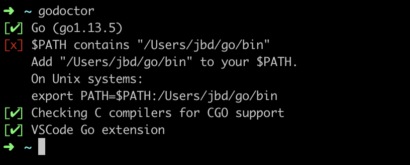 rakyll's tweet image. I wrote a tiny #golang tool over the holidays that validates the Go installation and other tools (e.g. editor extensions). Would anyone be interested if I open source it?