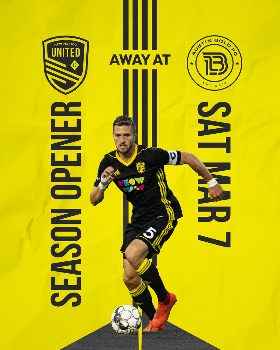 NewMexicoUTD's tweet image. Two road bouts to start the season, which is going to make that home opener against @eplocomotivefc all the sweeter! Full schedule coming later this week!

#NMUnited #SomosUnidos #WeAreUnited